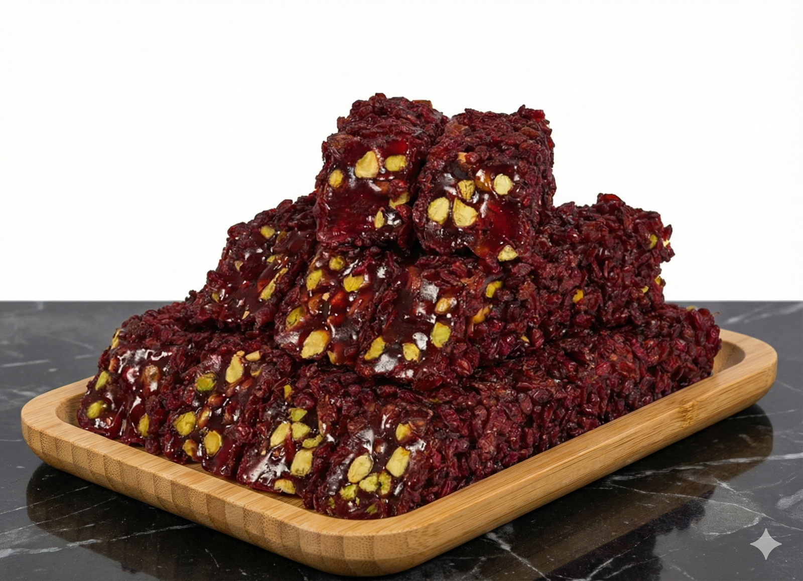 Gemini_Generated_Image_z0jg2az0jg2az0jg Zereşkli Narlı Fıstıklı Kesme Fitil Lokum - Görsel 1