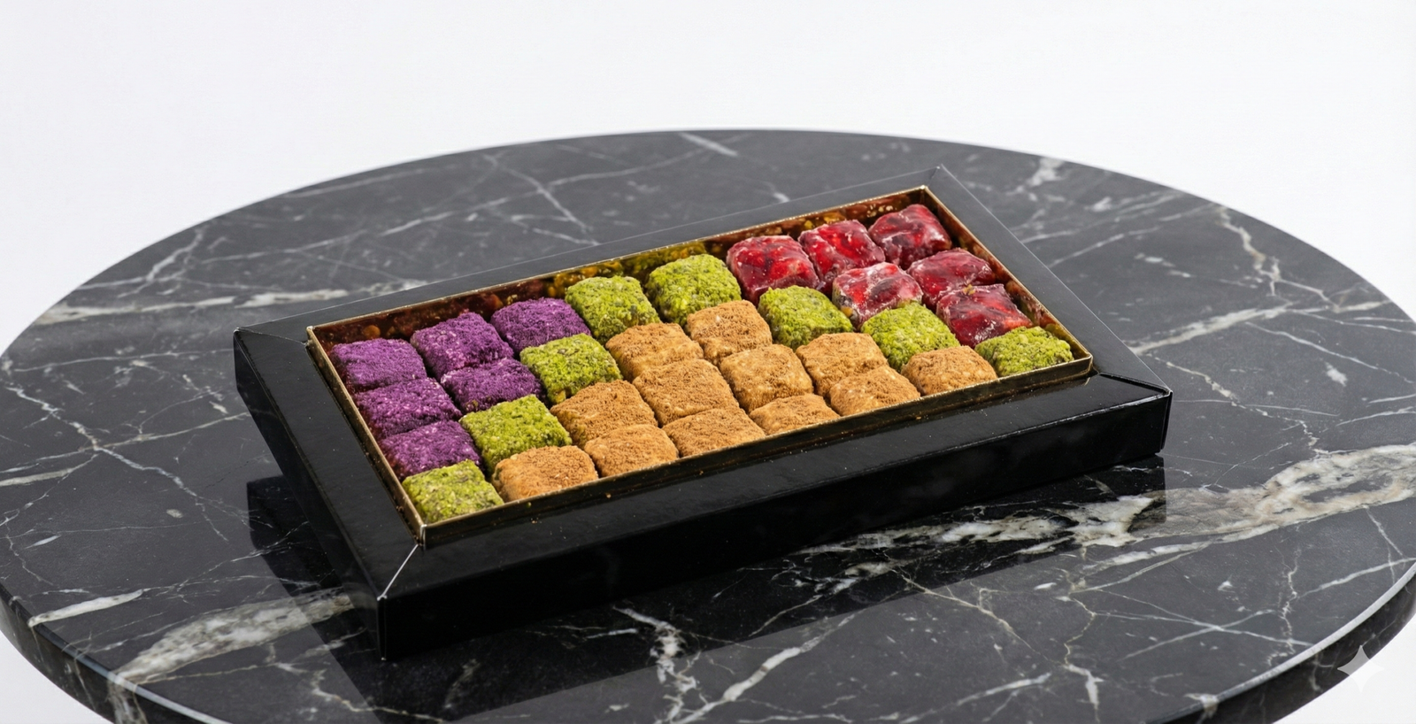 Gemini_Generated_Image_um2kvpum2kvpum2k Hediyelik Karışık Baklava Lokum Kutu - Görsel 1